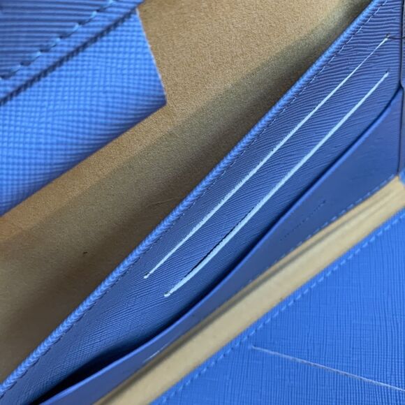 TRAVEL wallet vegan safiano leather snap closure interior zip pocket cardholders - Picture 4 of 12